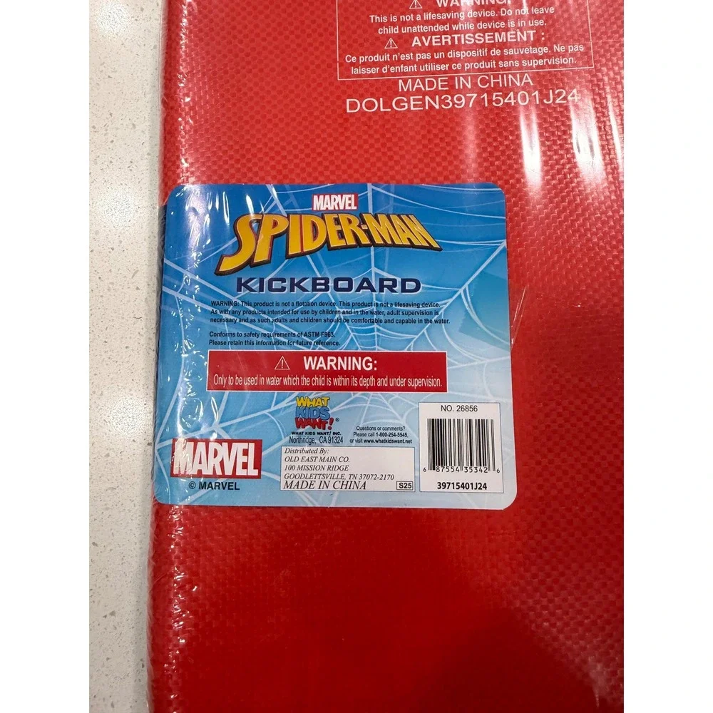 Marvel Spider-Man Kids Swim Kickboard‎ Blue Red Foam Pool Training Board NEW